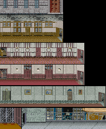 Thumbnail for a map of Stage 5: The Headquarters for the Arcade game 64th Street: A Detective Story.