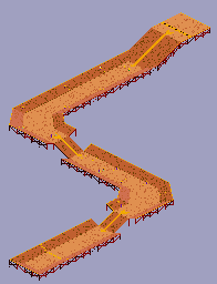 Thumbnail for a map of Slalom Park Classes 2 & 3 for the Arcade game 720.