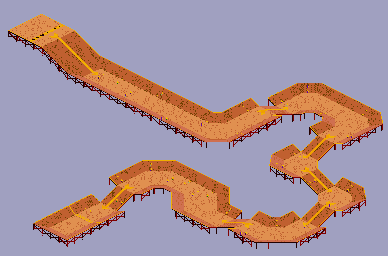 Thumbnail for a map of Slalom Park Classes 8 & 9 for the Arcade game 720.