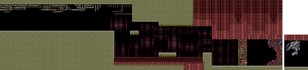 Thumbnail for a map of Stage 5 for the Arcade game Act-Fancer: Cybernetick Hyper Weapon.