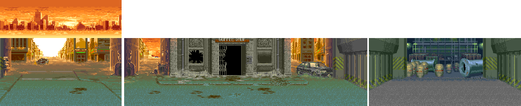 Thumbnail for a map of Round 1: City Of Despair for the Arcade game Alien Vs. Predator.