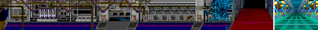 Thumbnail for a map of Stage 1 for the Arcade game Aliens.