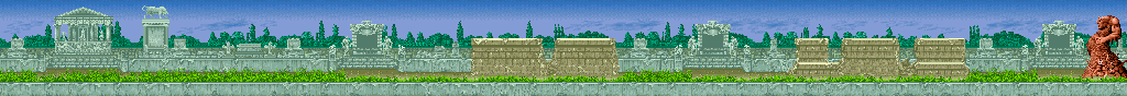 Thumbnail for a map of Stage 1: Graveyard for the Arcade game Altered Beast.