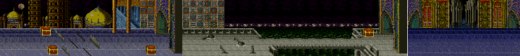 Thumbnail for a map of Round 2 for the Arcade game Arabian Magic.