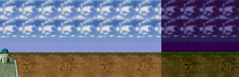 Thumbnail for a map of Round 3 for the Arcade game Arabian Magic.