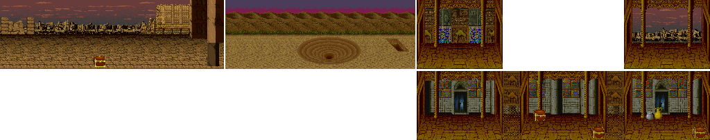 Thumbnail for a map of Round 4 for the Arcade game Arabian Magic.