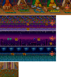 Thumbnail for a map of Round 5 for the Arcade game Arabian Magic.