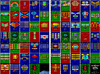 Thumbnail for a map of Rounds - L&R for the Arcade game Arkanoid: Revenge Of Doh.