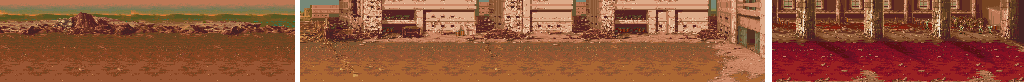 Thumbnail for a map of Mission 1: Deserted Town for the Arcade game Armored Warriors.