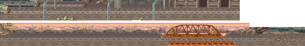 Thumbnail for a map of Mission 5: Railroad In Flames for the Arcade game Armored Warriors.