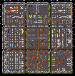 Thumbnail for a map of Stages 06-09 & 11 for the Arcade game Assault.