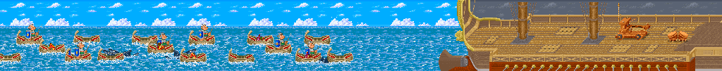 Thumbnail for a map of Act 3: Britain for the Arcade game Asterix.