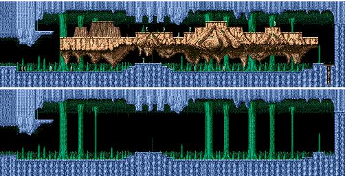 Thumbnail for a map of Stage 2: In The Cave for the Arcade game The Astyanax.