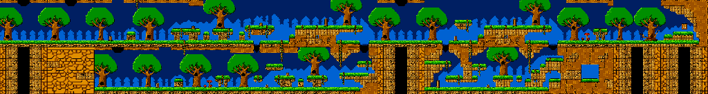 Thumbnail for a map of World Of Forest for the Arcade game Athena.