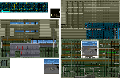 Thumbnail for a map of Stage 6 for the Arcade game Avenging Spirit.