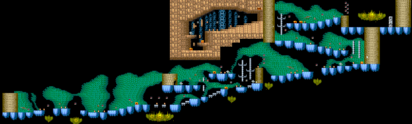 Thumbnail for a map of Round 2 for the Arcade game Black Tiger.