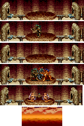 Thumbnail for a map of Stage 7: Showdown In The Wasteland for the Arcade game Blade Master.