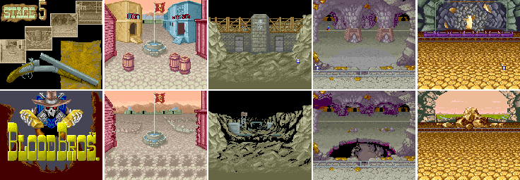 Thumbnail for a map of Stage 5 for the Arcade game Blood Bros..