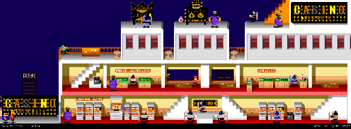 Thumbnail for a map of Stage 03: Casino for the Arcade game Bonanza Bros..