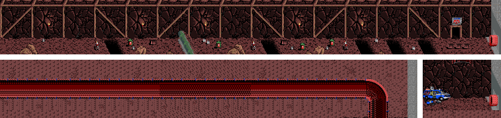 Thumbnail for a map of Secret Tunnel for the Arcade game Brute Force.