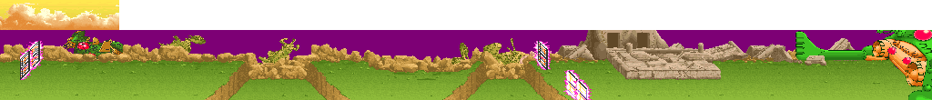 Thumbnail for a map of Stage 1: Planet Warren for the Arcade game Bucky O'Hare.