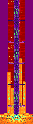 Thumbnail for a map of Stage 8: Planet Life Force for the Arcade game Bucky O'Hare.