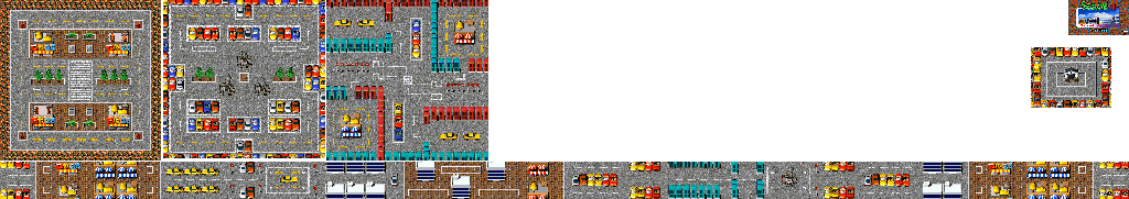 Thumbnail for a map of Stage 1: A Street for the Arcade game Burglar X.