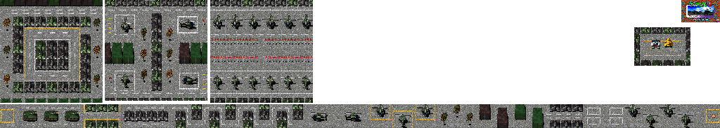 Thumbnail for a map of Stage 5: An Air Base for the Arcade game Burglar X.