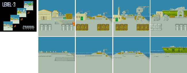Thumbnail for a map of Level-3 for the Arcade game Cabal.