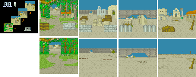 Thumbnail for a map of Level-4 for the Arcade game Cabal.