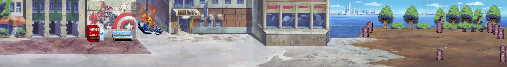 Thumbnail for a map of Scene 1: The Avengers for the Arcade game Captain America And The Avengers.