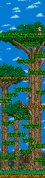 Thumbnail for a map of Stage 2A for the Arcade game Caveman Ninja.