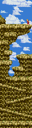 Thumbnail for a map of Stage 2B for the Arcade game Caveman Ninja.