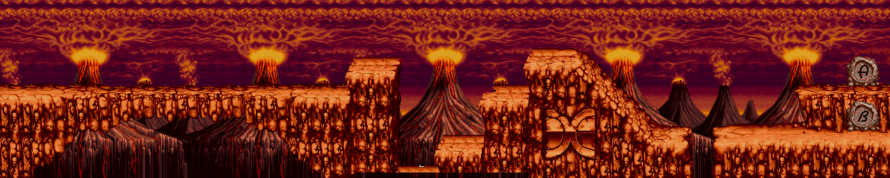 Thumbnail for a map of Stage 4 for the Arcade game Caveman Ninja.