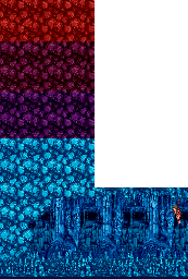 Thumbnail for a map of Stage 4C for the Arcade game Caveman Ninja.