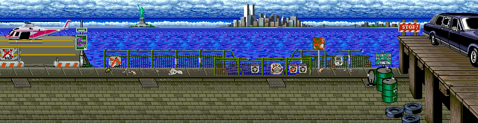 Thumbnail for a map of Act 6: The Final Battle for the Arcade game The Combatribes.
