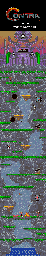 Thumbnail for a map of Stage 4: Waterfall for the Arcade game Contra.