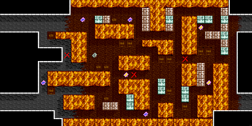 Thumbnail for a map of Scene 1 Act 2 for the Arcade game Crack Down.