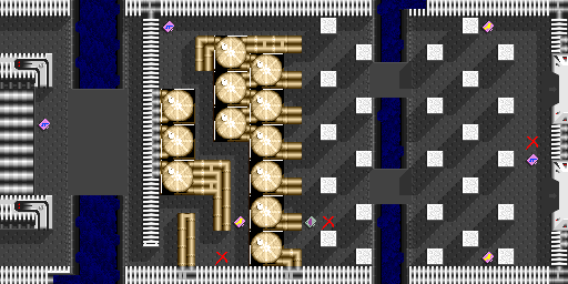 Thumbnail for a map of Scene 1 Act 3 for the Arcade game Crack Down.