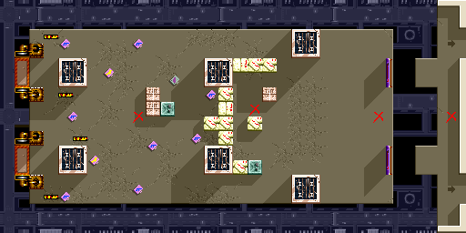 Thumbnail for a map of Scene 2 Act 3 for the Arcade game Crack Down.