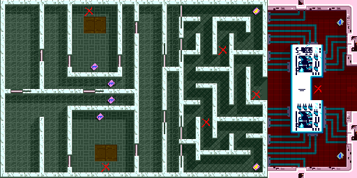 Thumbnail for a map of Scene 2 Act 4 for the Arcade game Crack Down.