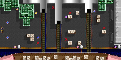 Thumbnail for a map of Scene 3 Act 1 for the Arcade game Crack Down.