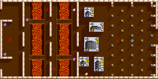 Thumbnail for a map of Scene 3 Act 4 for the Arcade game Crack Down.