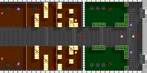 Thumbnail for a map of Scene 4 Act 1 for the Arcade game Crack Down.