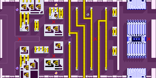 Thumbnail for a map of Scene 4 Act 3 for the Arcade game Crack Down.