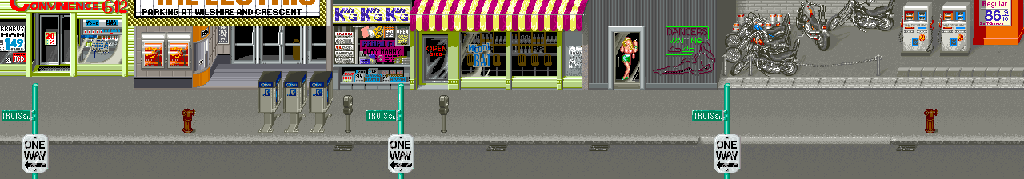 Thumbnail for a map of Stage 3 for the Arcade game Crime Fighters.