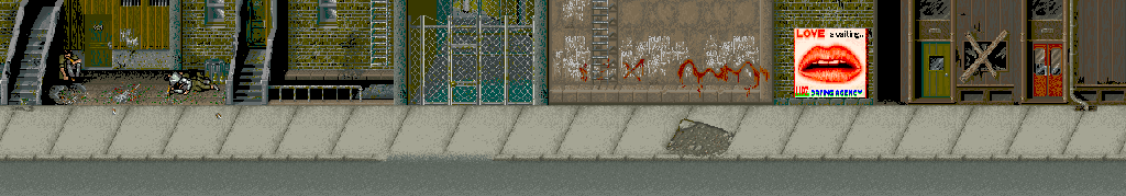 Thumbnail for a map of Stage 6 for the Arcade game Crime Fighters.