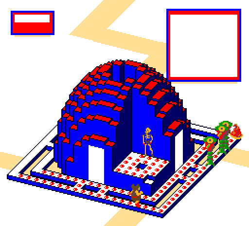 Thumbnail for a map of Level 1 Area 3 for the Arcade game Crystal Castles.