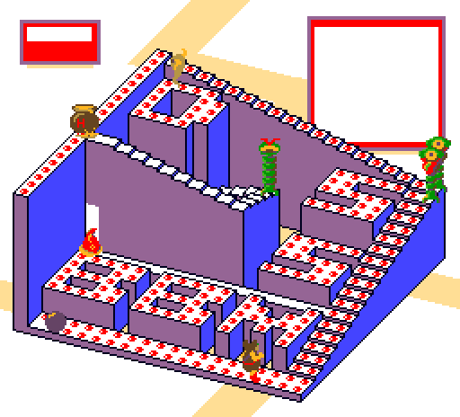 Thumbnail for a map of Level 3 Area 3 for the Arcade game Crystal Castles.