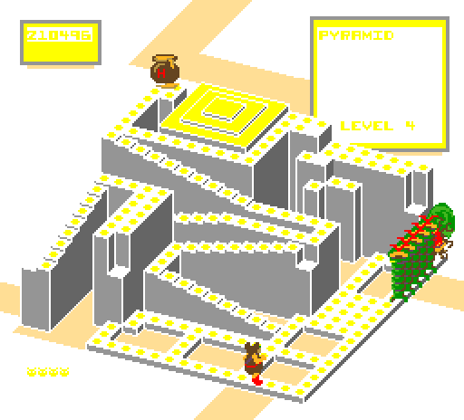 Thumbnail for a map of Level 4 Area 1 for the Arcade game Crystal Castles.